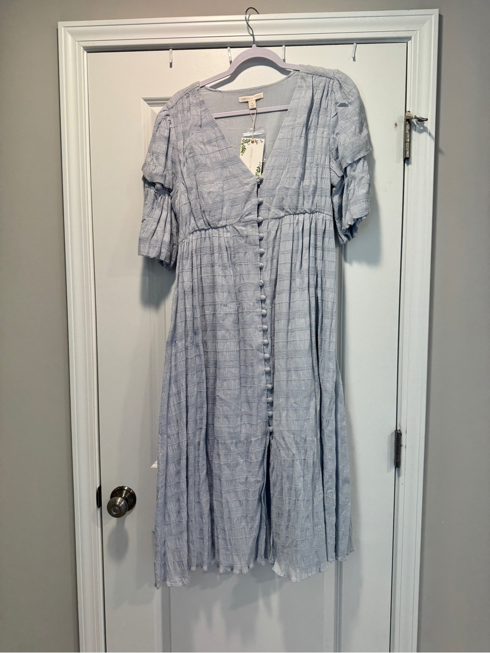 Chelsea & Violet Button-Front Midi Dress